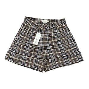 Molly Bracken Houndstooth Woven Shorts NWT - S
